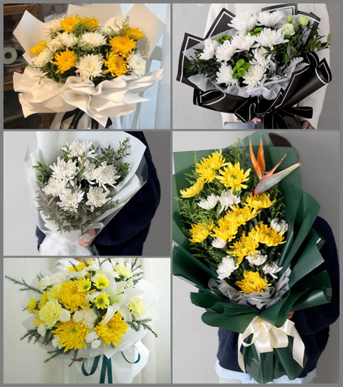 贵州遵义红花岗区忠庄街道白事花束代送